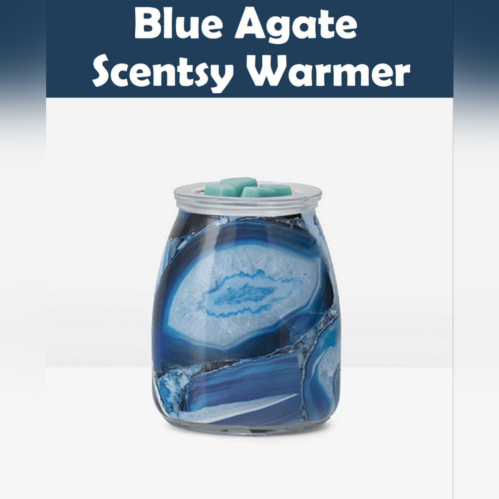 Scentsy Blue Agate Warmer New In Box Unopened Scented Home Lighted Beauty Gift